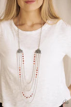 Paparazzi Necklaces - Pharaoh Finesse - Red