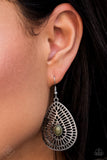 Paparazzi Earrings - The Grate Beyond - Green - Fashion Fix - October 2018