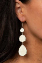 Paparazzi Earrings - Progressively Posh - White