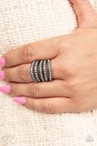 Paparazzi Rings - Empirical Sparkle - White - Fashion Fix - September 2021