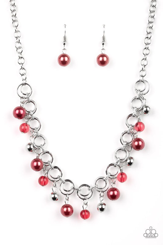Paparazzi Necklaces - Fiercely Fancy - Red