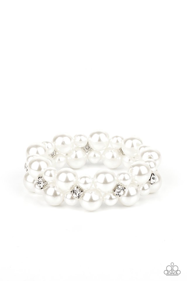 Paparazzi Bracelets - Flirt Alert - White