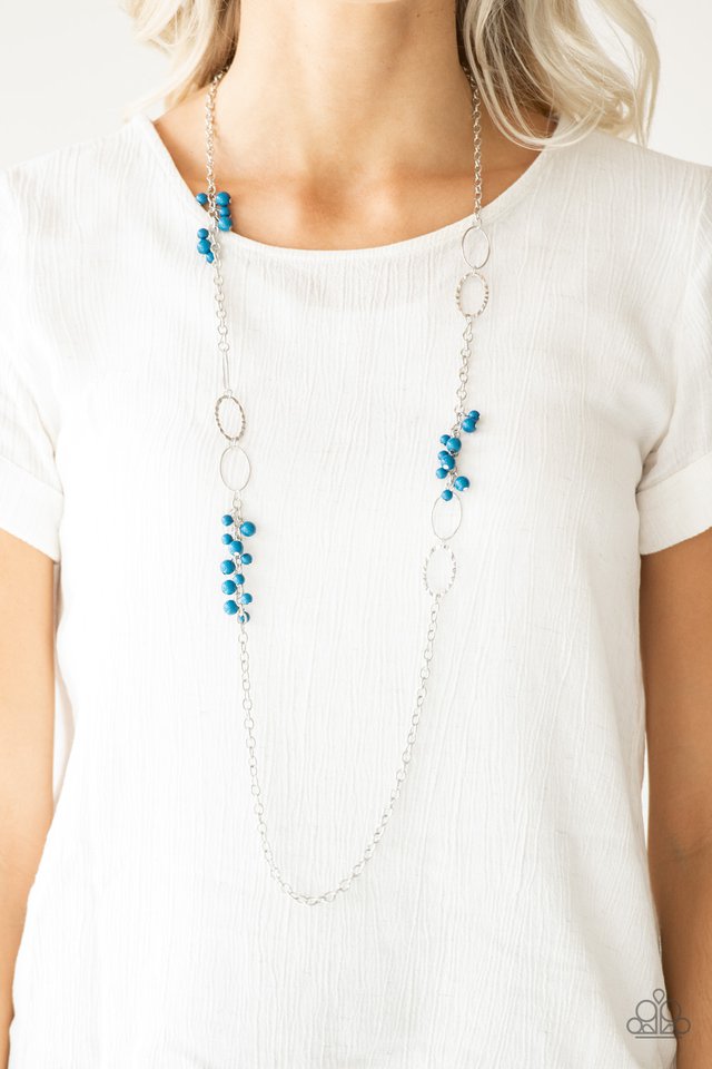 Paparazzi Necklaces - Flirty Foxtrot - Blue