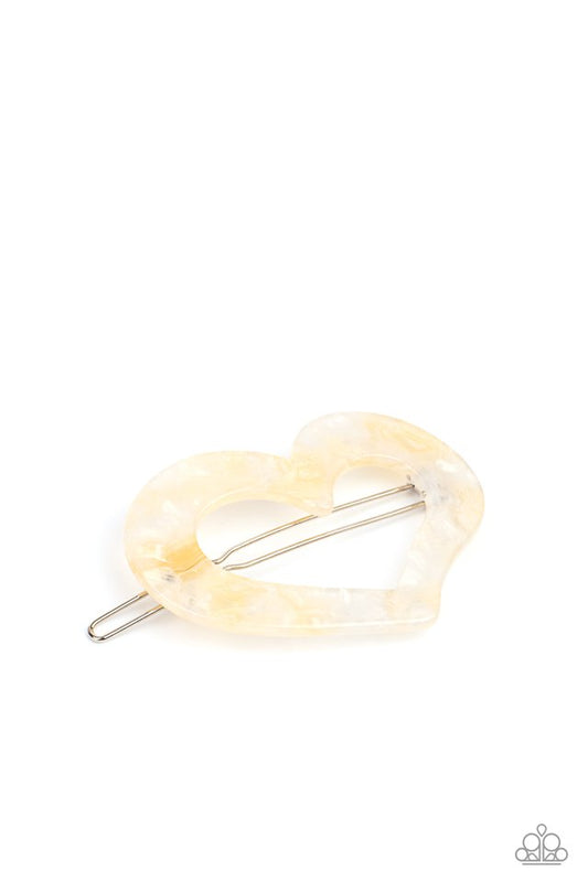 Paparazzi Hair Accessories - Heart Not to Love - White