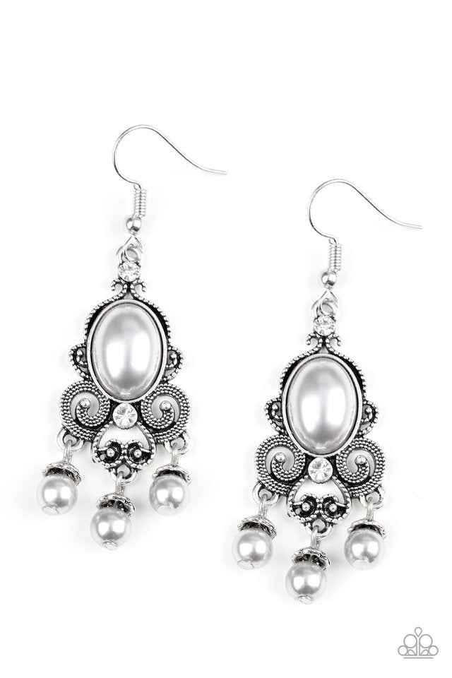 Paparazzi Earrings - I Better Get Glowing - Silver