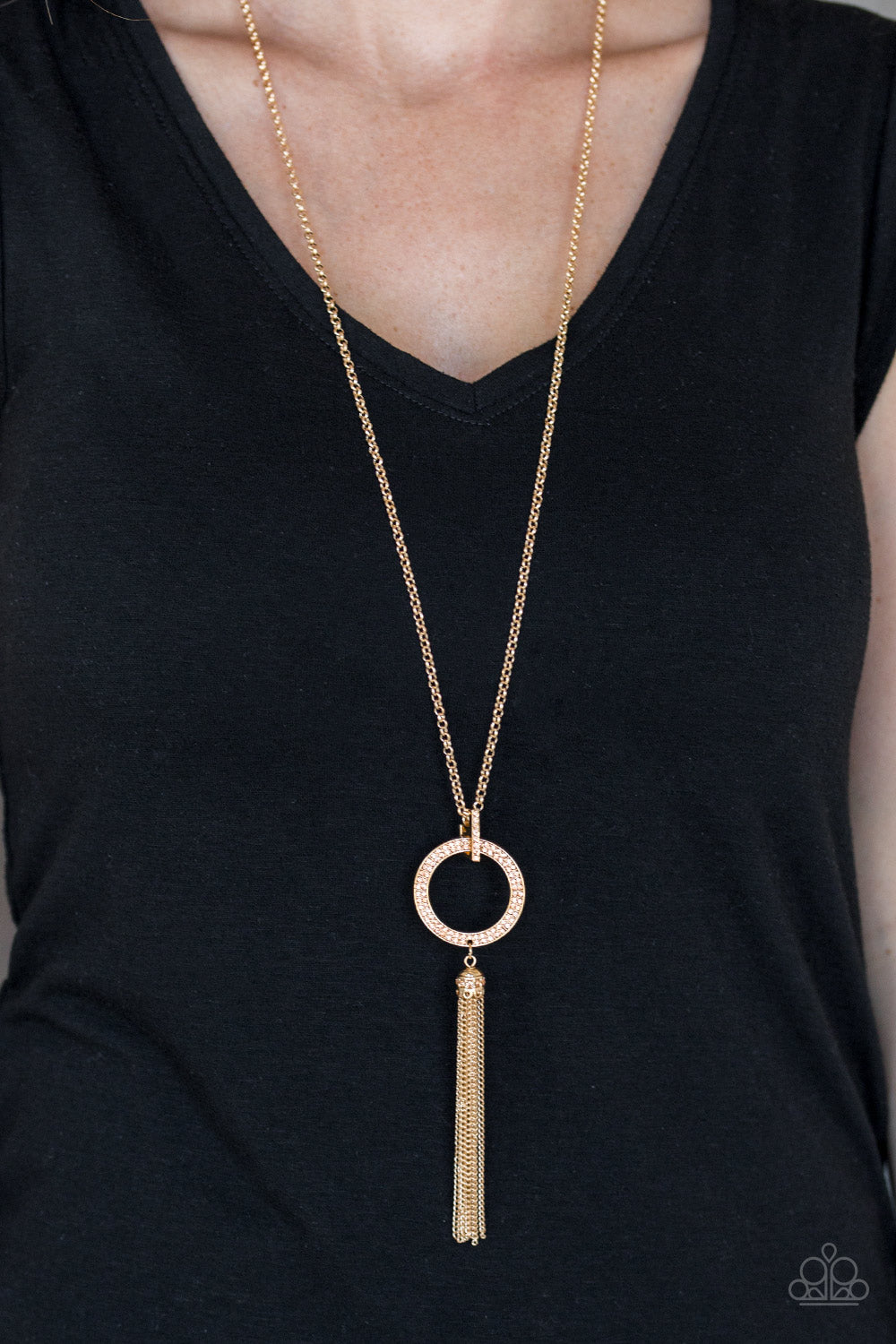 Paparazzi Necklaces - Straight to the Top - Gold