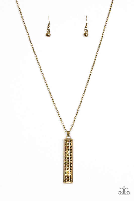 Paparazzi Necklaces - Big Shot Shimmer - Brass