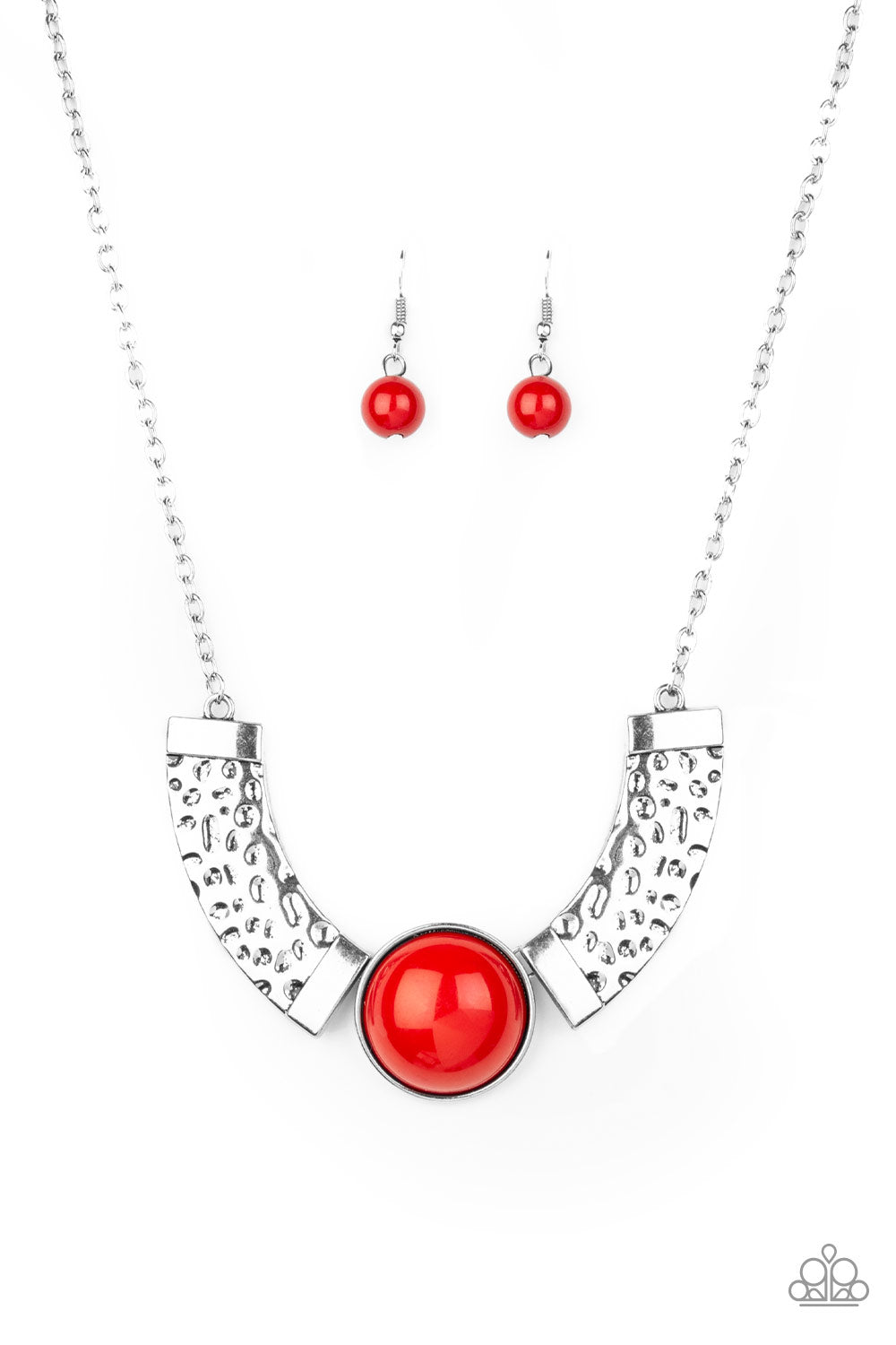 Paparazzi Necklaces - Egyptian Spell - Red