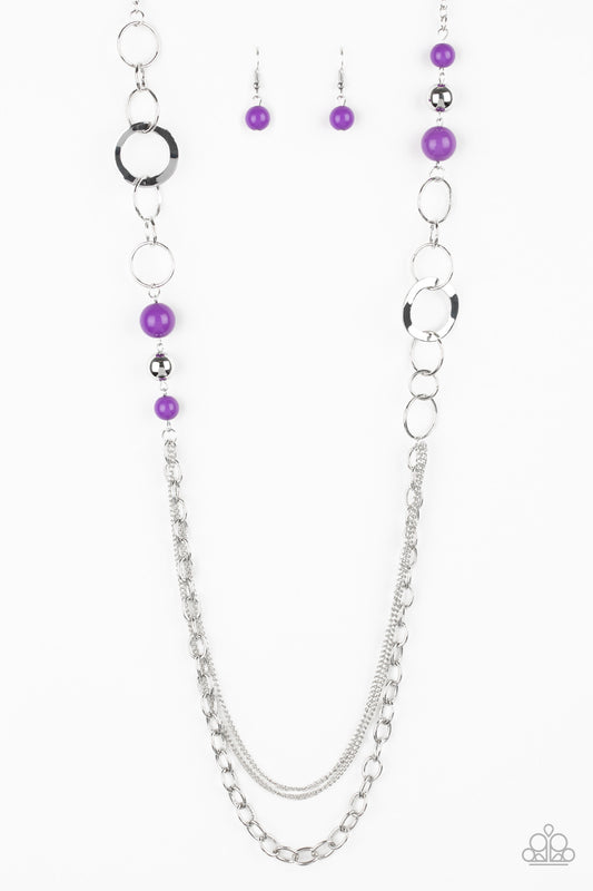 Paparazzi Necklaces - Modern Motley - Purple