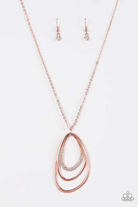 Paparazzi Necklaces - Already Aglow - Copper