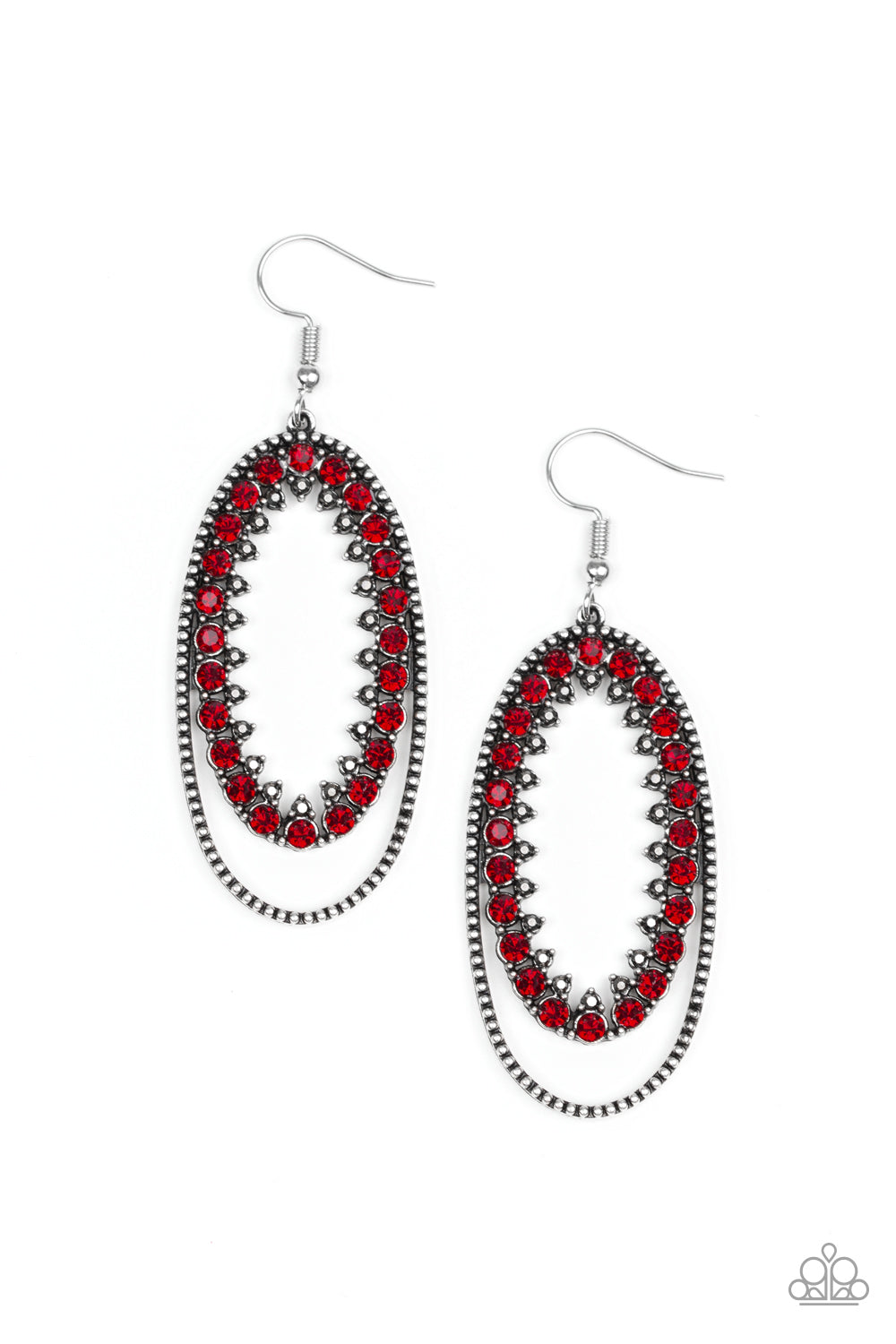 Paparazzi Earrings - Marry Into Money - Red