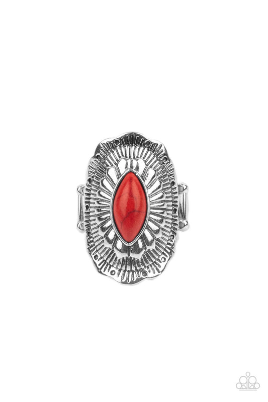 Paparazzi Rings - Ornamental Allure - Red