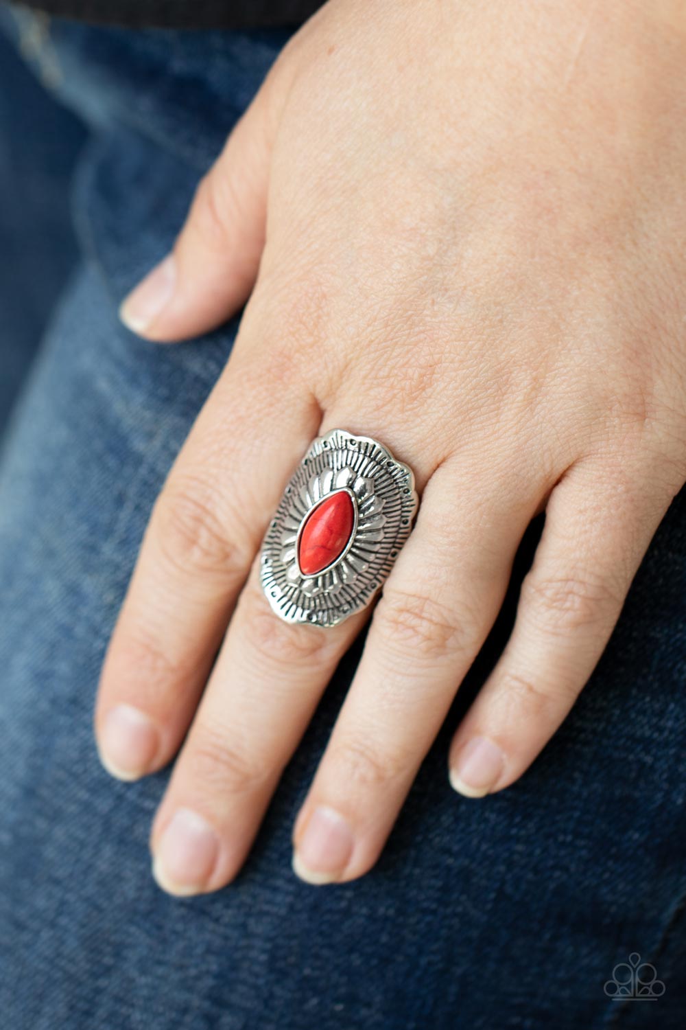 Paparazzi Rings - Ornamental Allure - Red