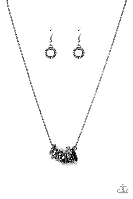 Paparazzi Necklaces - Mechanical Mischief - Black