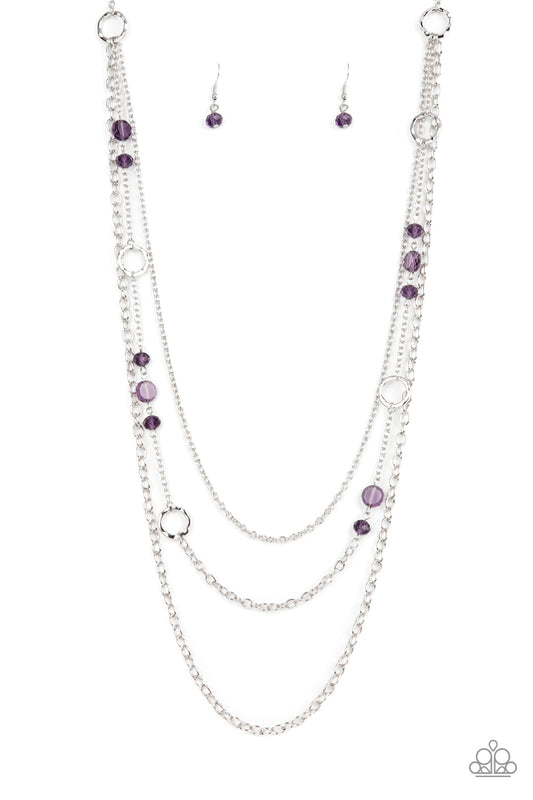 Paparazzi Necklaces - Starry-Eyed Eloquence - Purple