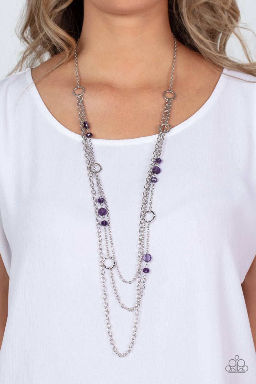 Paparazzi Necklaces - Starry-Eyed Eloquence - Purple