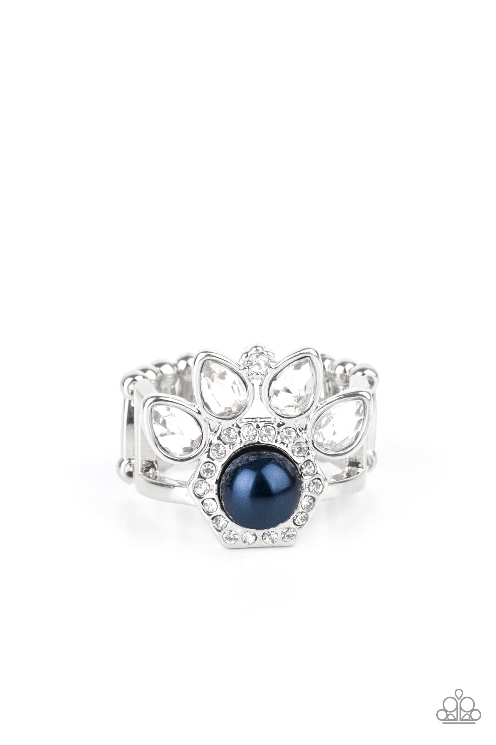 Paparazzi Rings - Crown Coronation - Blue