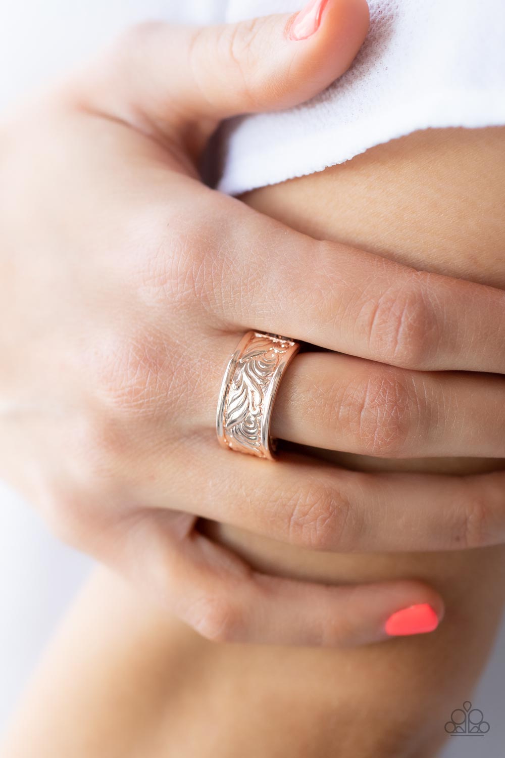 Paparazzi Rings - Billowy Bands - Rose Gold