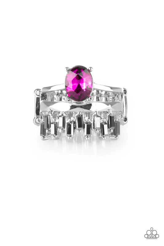Paparazzi Rings - Crowned Victor - Pink