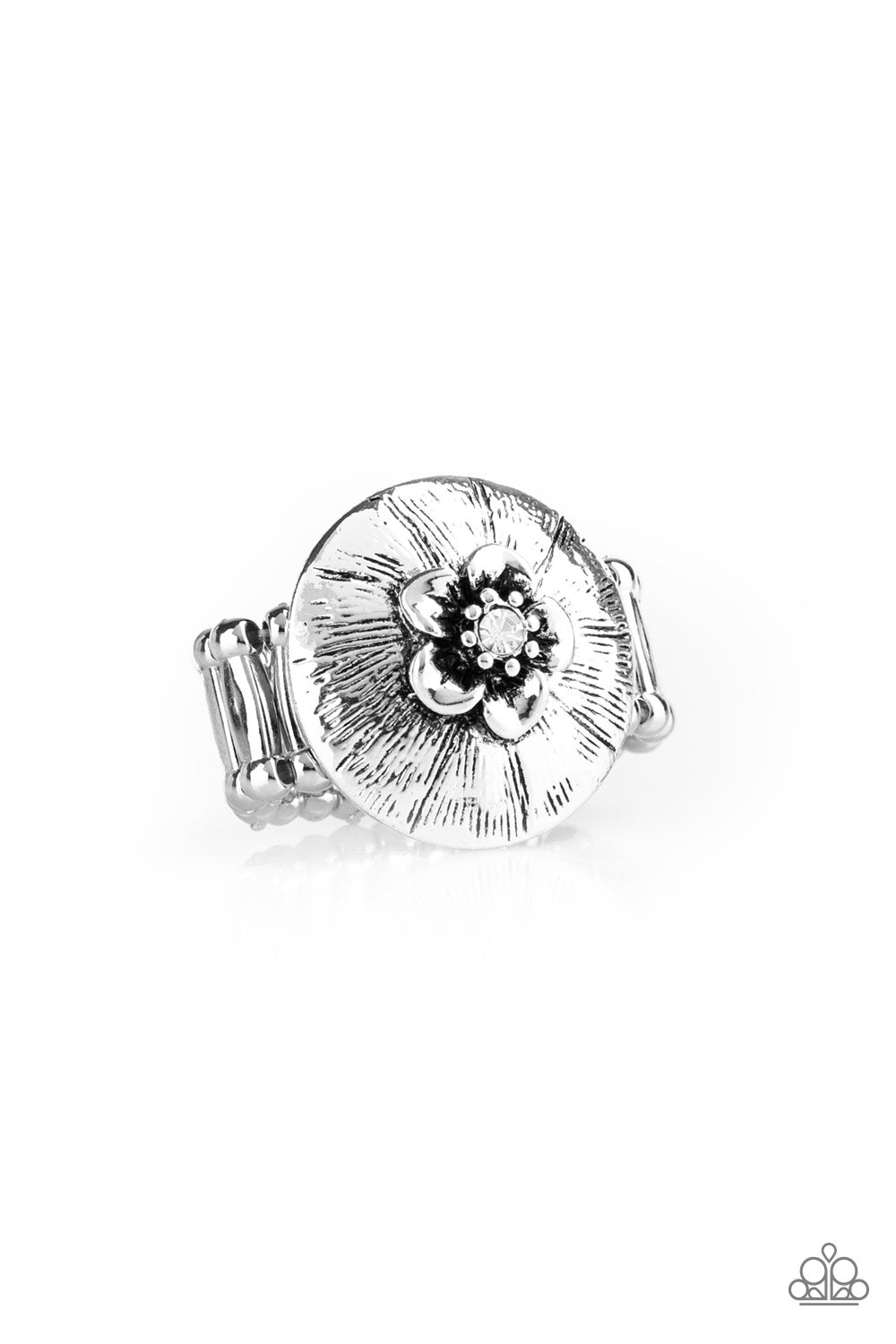 Paparazzi Rings - Blooming Beach Party - White