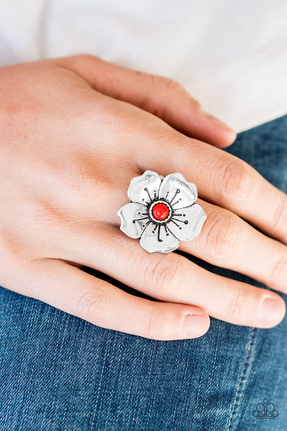 Paparazzi Rings - Boho Blossom - Red