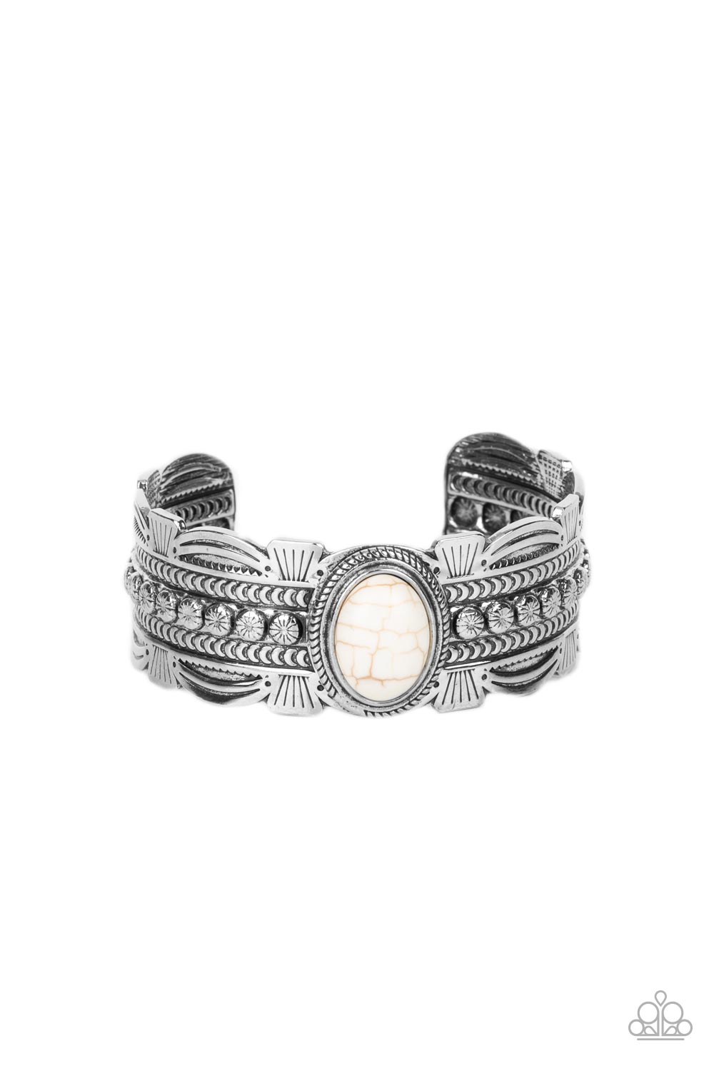 Paparazzi Bracelets - Desert Stroll - White