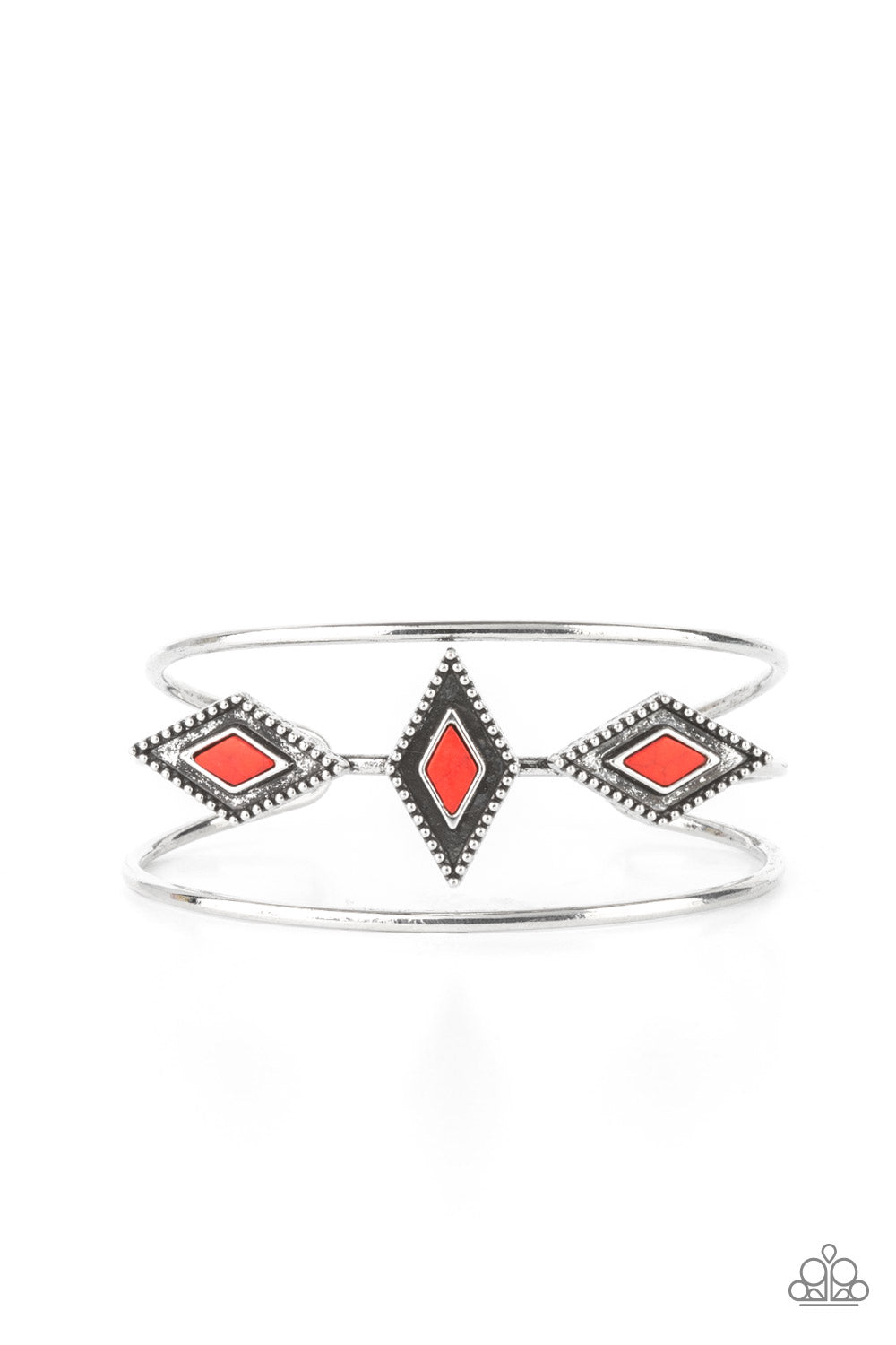 Paparazzi Bracelets - Desert Diamondback - Red