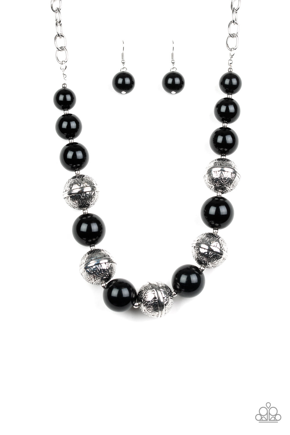 Paparazzi Necklaces - Floral Fusion - Black