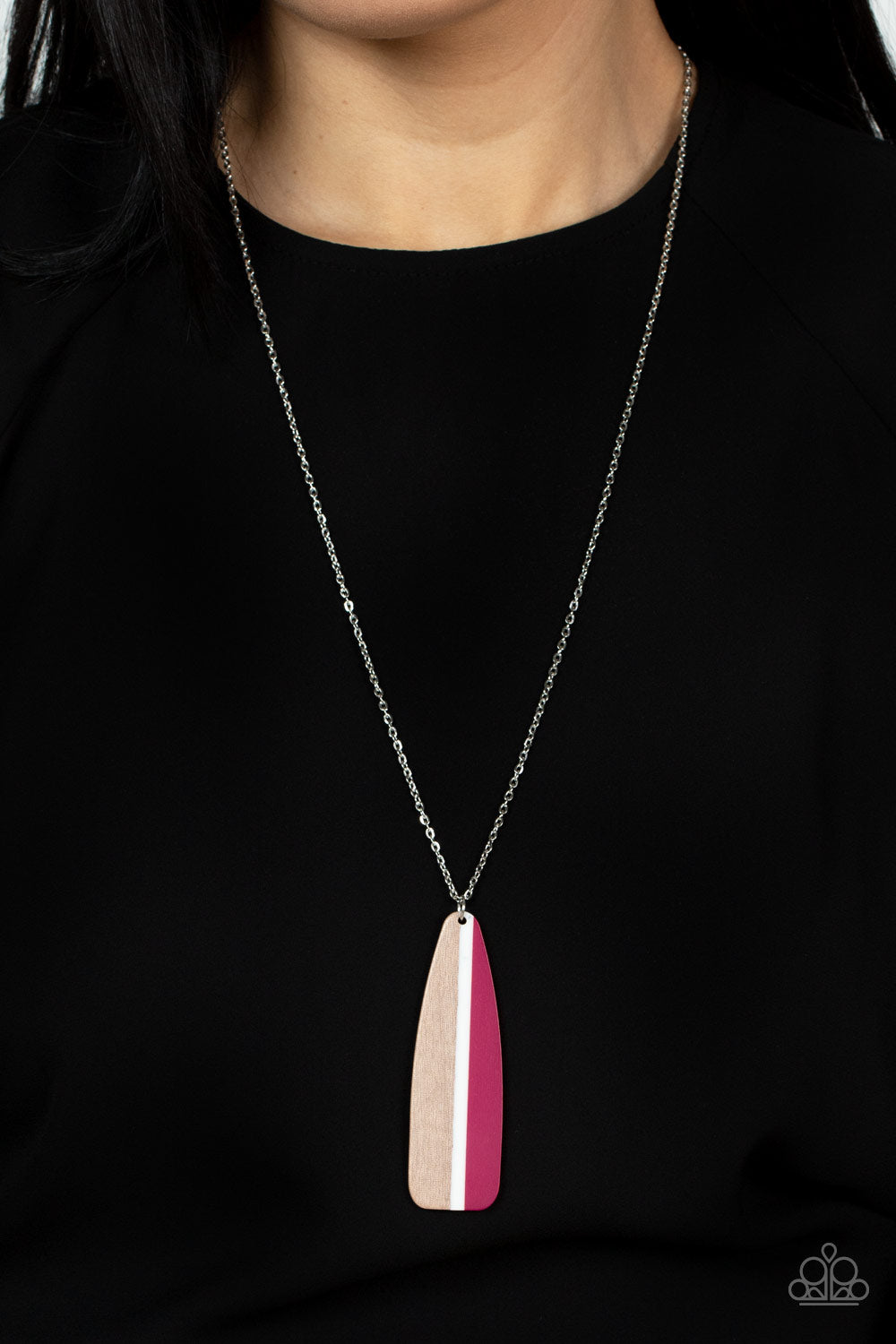 Paparazzi Necklaces - Grab a Paddle - Pink