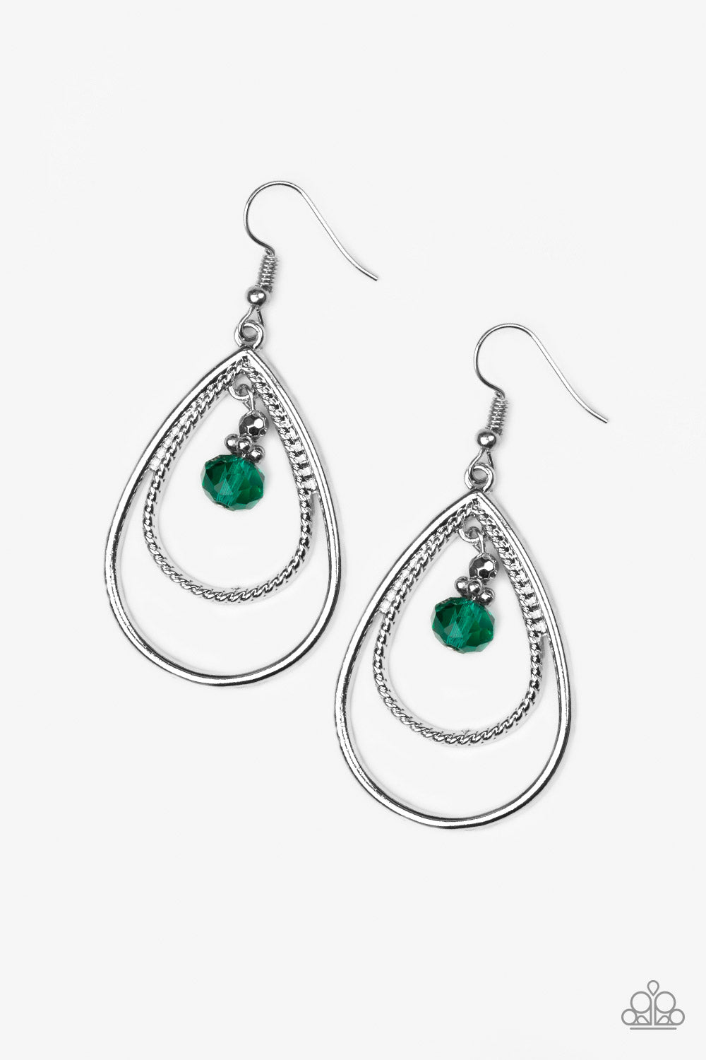 Paparazzi Earrings - Reign on My Parade - Green
