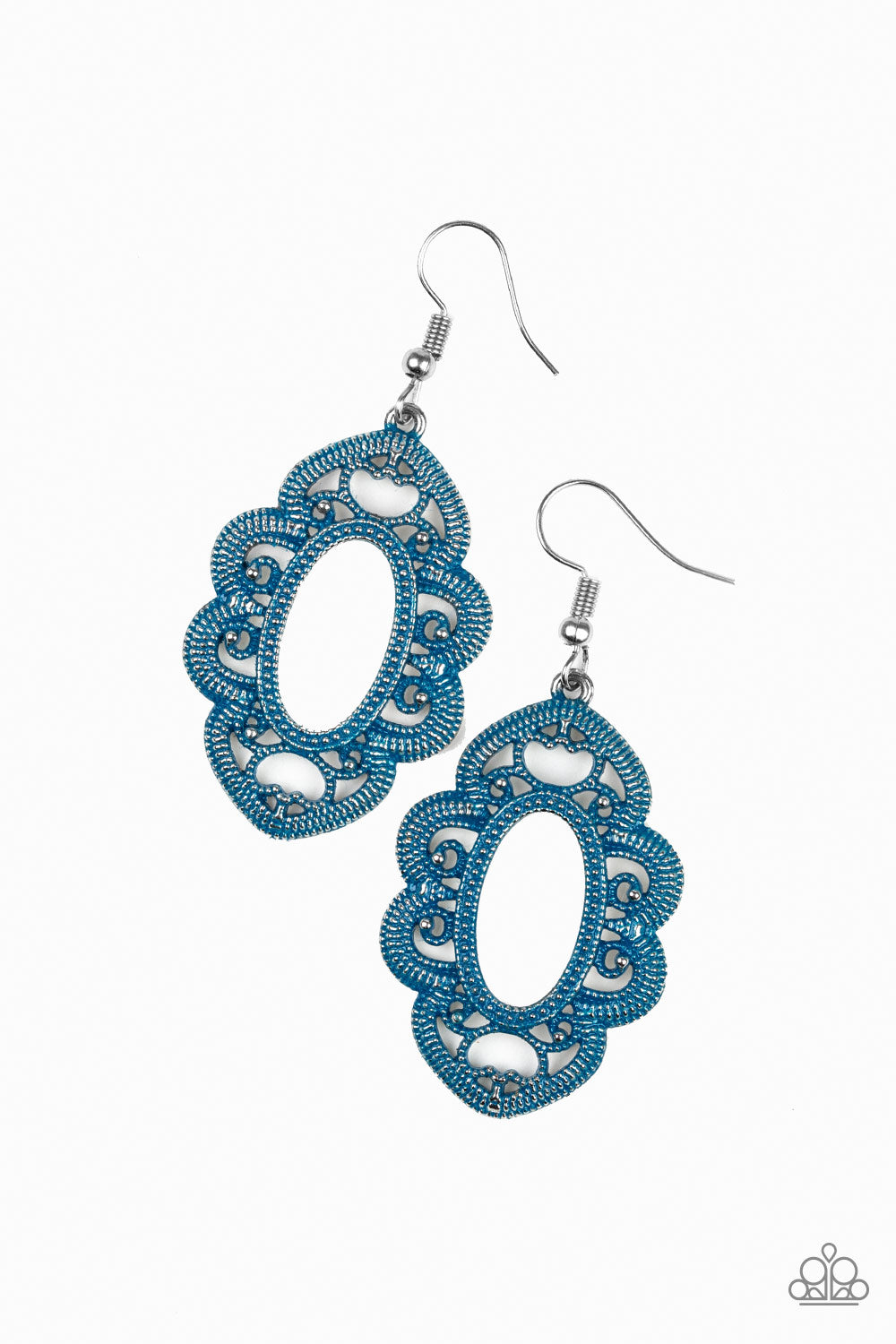 Paparazzi Earrings - Mantras and Mandalas - Blue