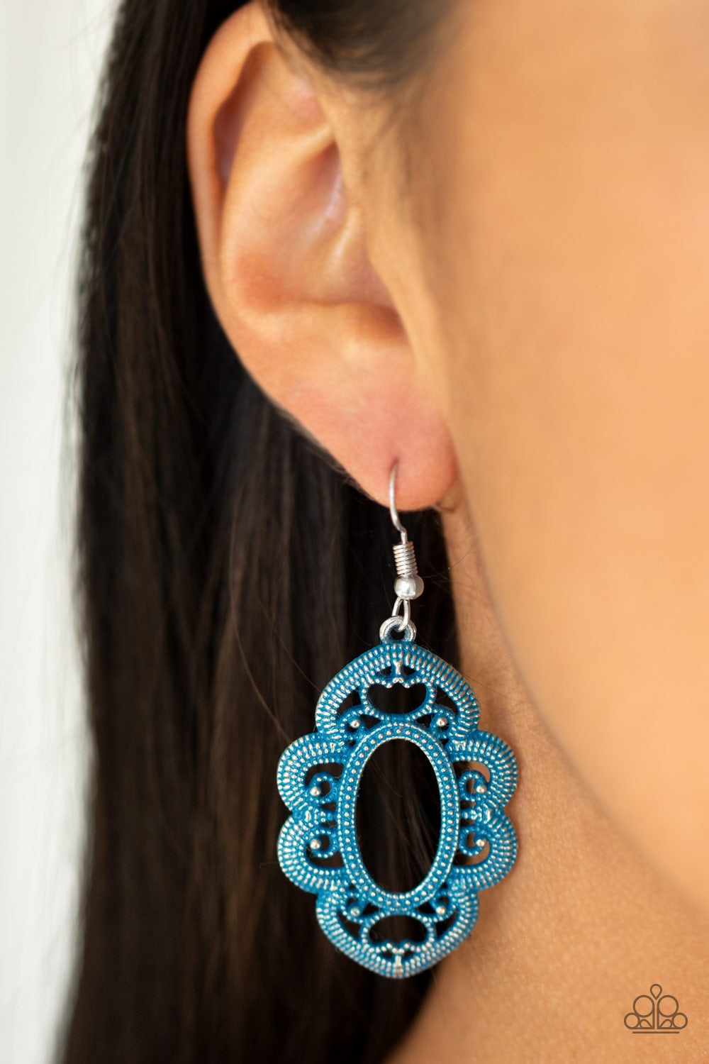 Paparazzi Earrings - Mantras and Mandalas - Blue