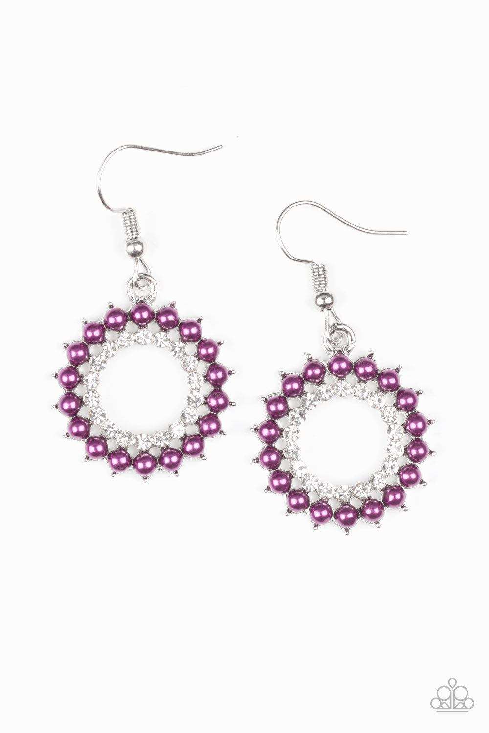 Paparazzi Earrings - Wreathed in Radiance - Purple