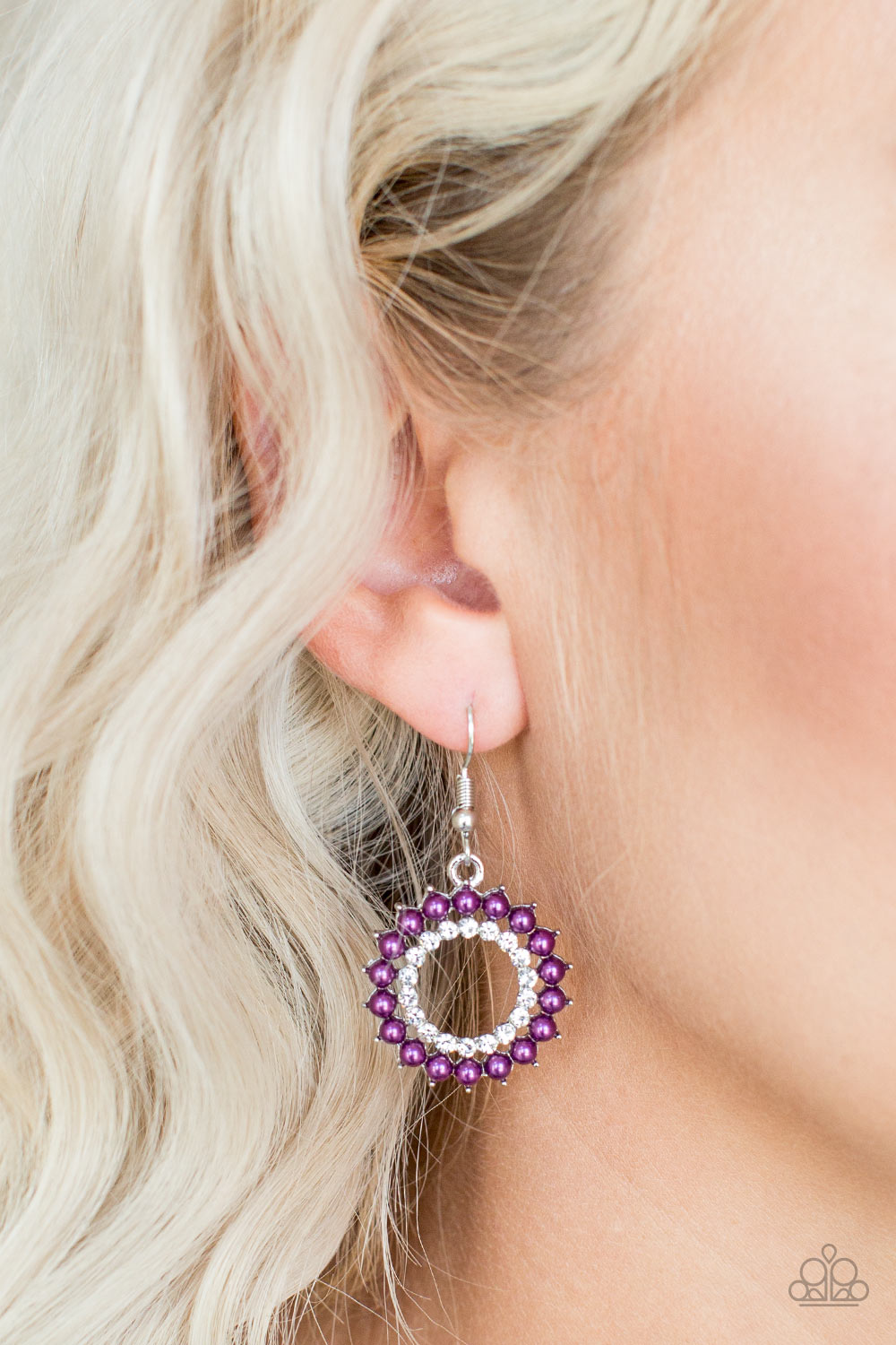 Paparazzi Earrings - Wreathed in Radiance - Purple