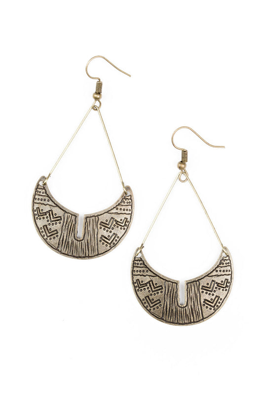 Paparazzi Earrings - Trading Post Trending - Brass