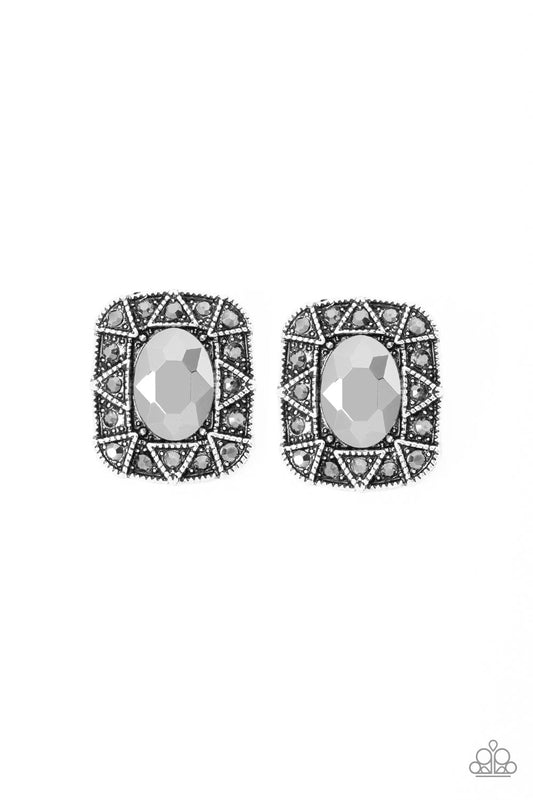 Paparazzi Earrings - Young Money - Silver