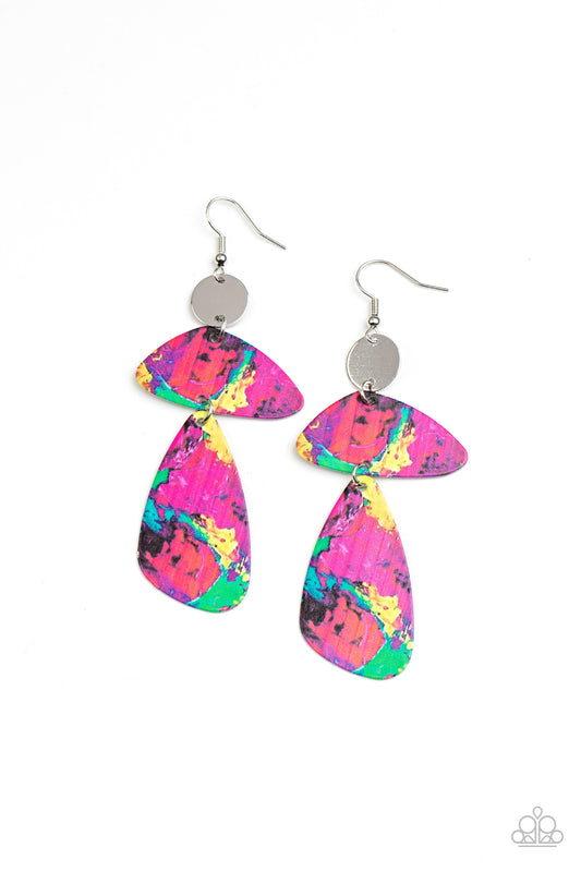 Paparazzi Earrings - Swatch me Now - Multi