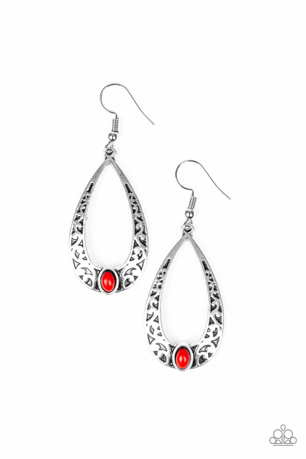 Paparazzi Earrings - Colorfully Charismatic - Red