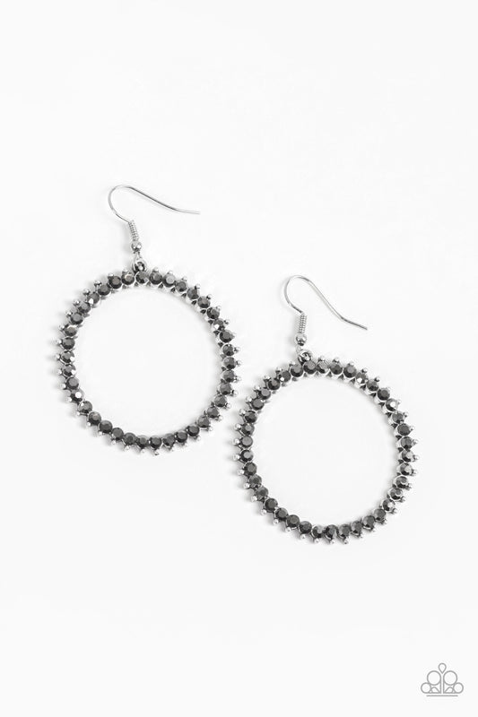 Paparazzi Earrings - Spark Their Attention - Silver