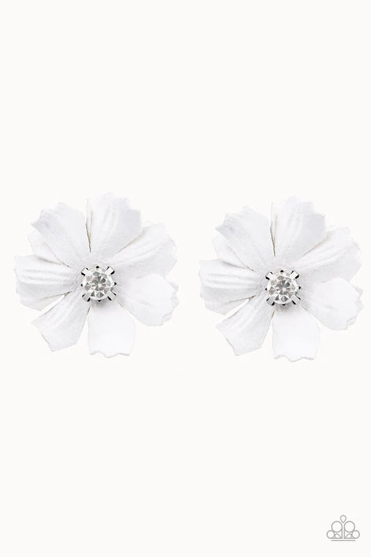 Paparazzi Hair Accessories - Candid Carnations - White