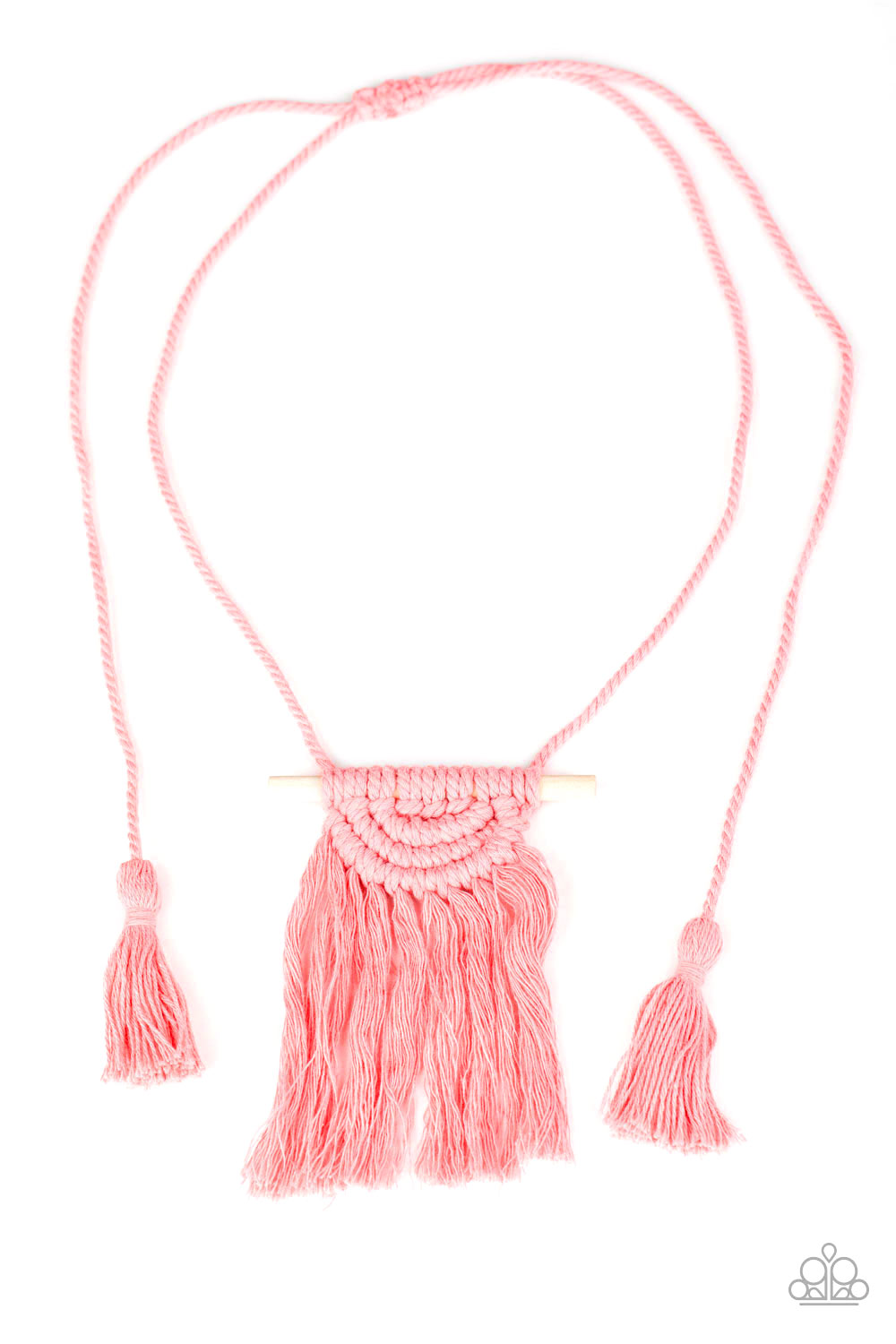 Paparazzi Necklaces - Between You and Macrame - pink