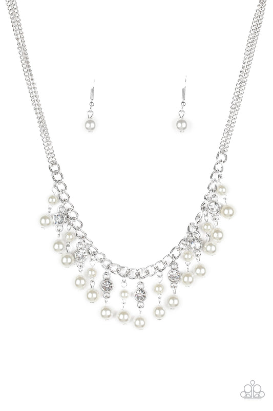 Paparazzi Necklaces - Regal Refinement - White