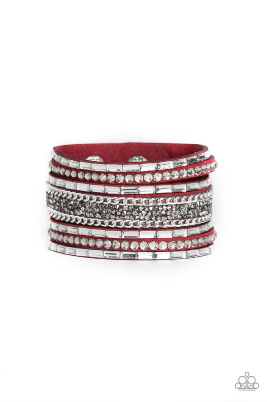 Paparazzi Urban Collection - Rhinestone Rumble - Red