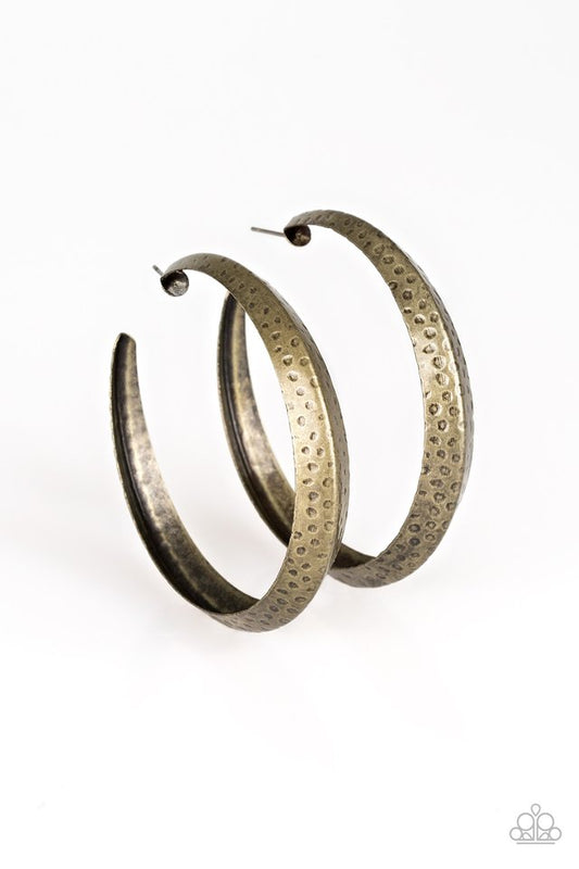 Paparazzi Earrings - Jungle to Jungle - Brass