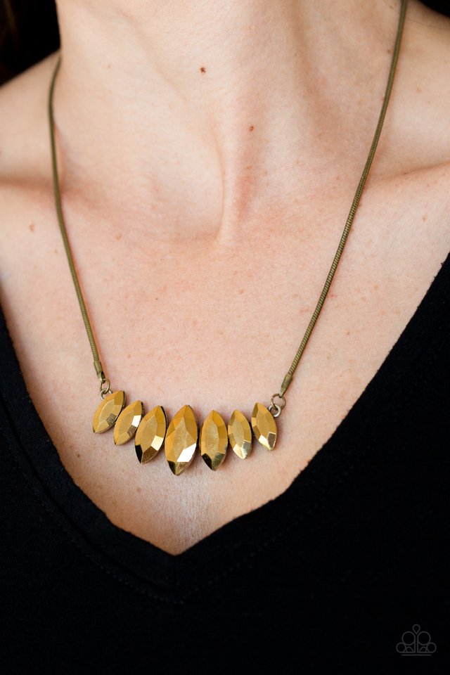 Paparazzi Necklaces - Leading Lady - Brass
