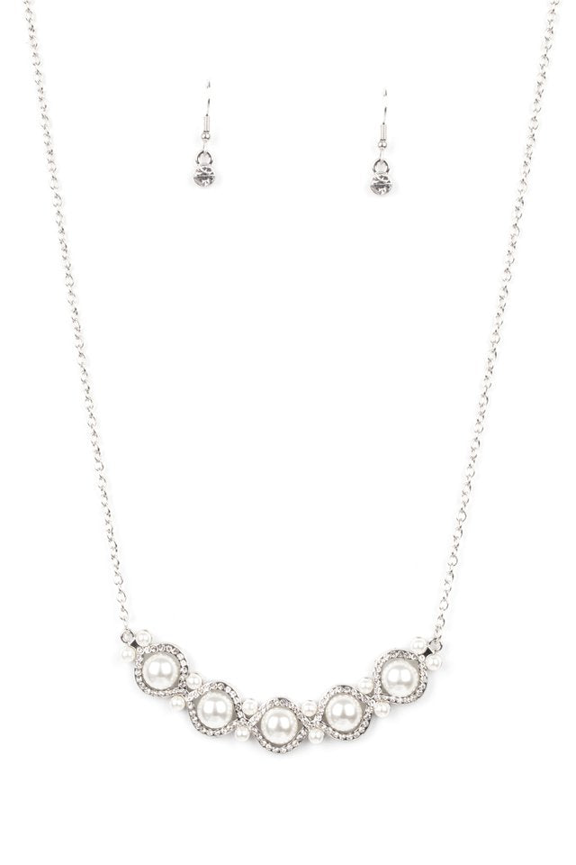 Paparazzi Necklaces - Life of The Wedding Party - White