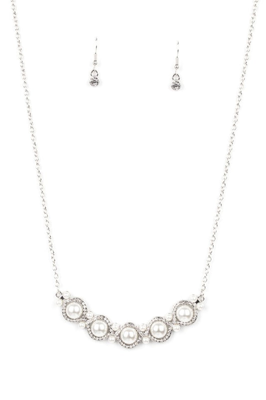 Paparazzi Necklaces - Life of The Wedding Party - White