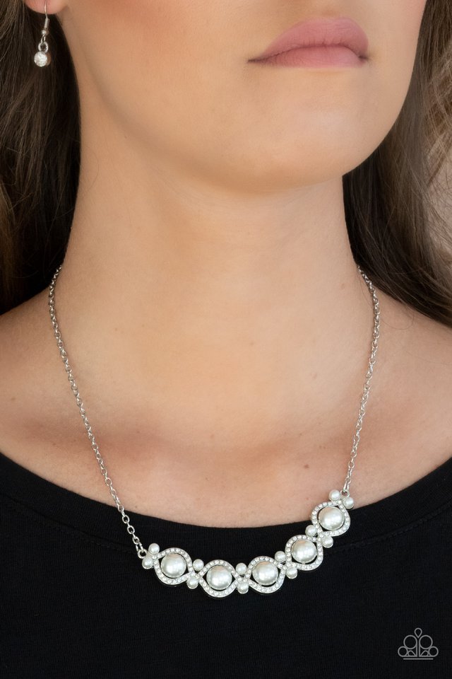 Paparazzi Necklaces - Life of The Wedding Party - White