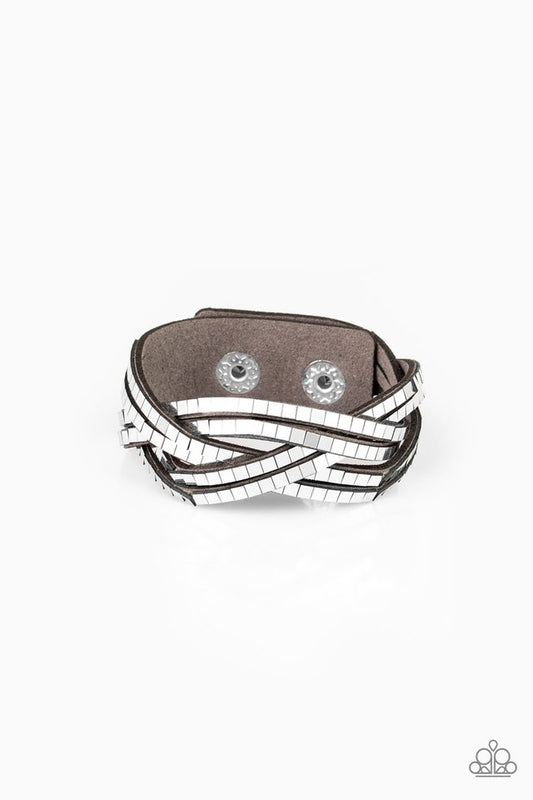 Paparazzi Urban Collection - Looking for Trouble - Silver Wrap