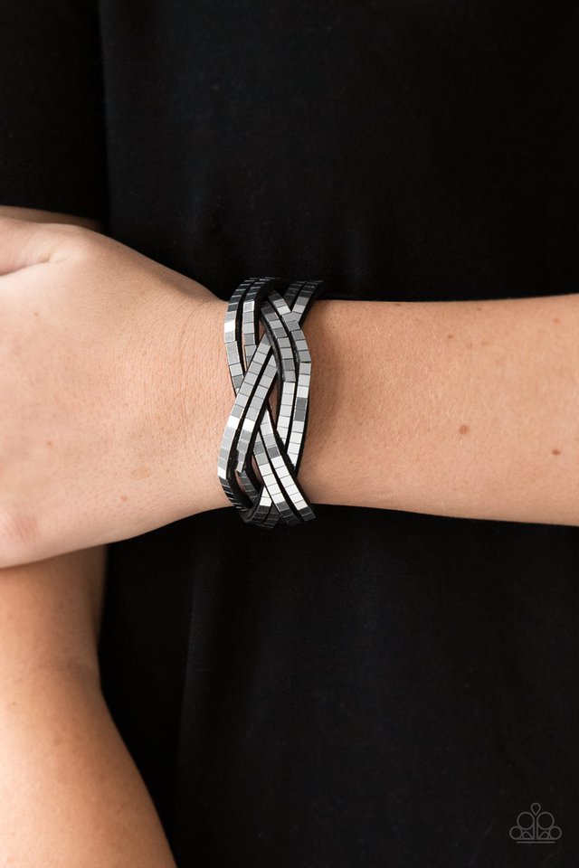 Paparazzi Urban Collection - Looking for Trouble - Silver Wrap